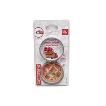 Pedrini Set 2 Stampi Microforati 8 cm