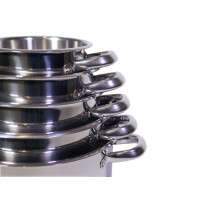 Set 5 casseruole acciaio inox per induzione Alice