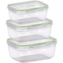 Pedrini Set 3 Contenitori Rettangolari 400/800/1400 ml
