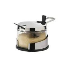 Tescoma Formaggiera Zuccheriera Club – Vetro e Acciaio 14 cm