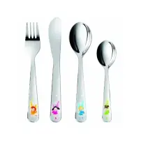 Tescoma Set 4 Posate Bambini Fatine in Acciaio Inox