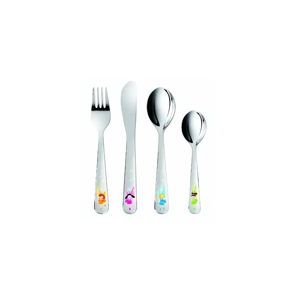 Tescoma Set 4 Posate Bambini Fatine in Acciaio Inox