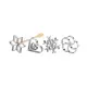 Tescoma Set 4 Stampi Frittelle Delicia Ø7 cm – manico nylon 210°C