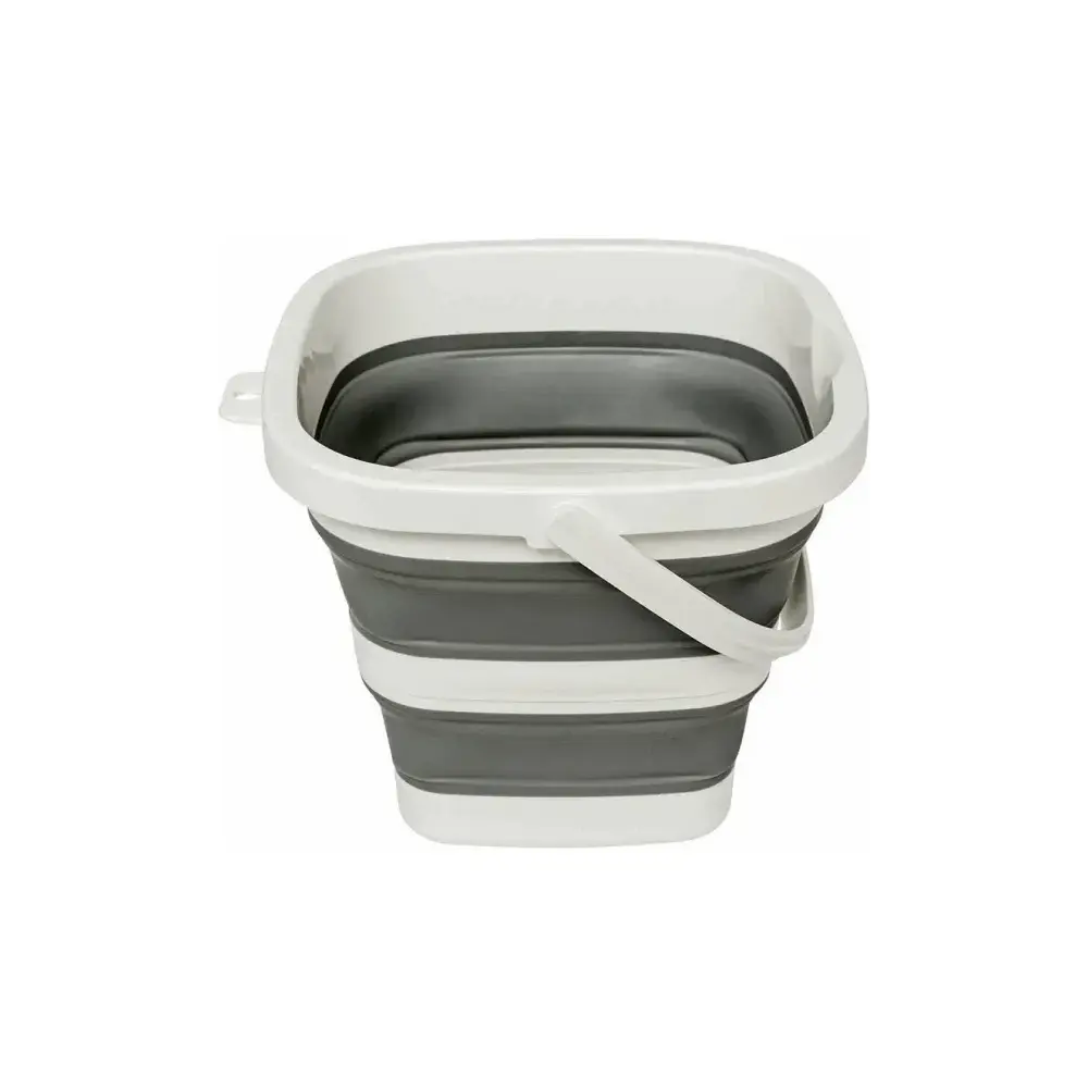 Secchio Retrattile 5FIVE 5L Grigio e Bianco - 25x20x26,2 cm