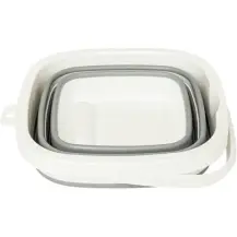 Secchio Retrattile 5FIVE 5L Grigio e Bianco - 25x20x26,2 cm