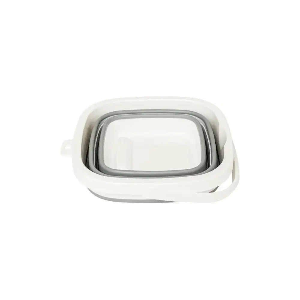 Secchio Retrattile 5FIVE 5L Grigio e Bianco - 25x20x26,2 cm