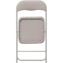5five Sedia Pieghevole PVC Beige con Struttura in Acciaio