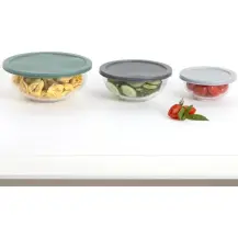 Set 3 Contenitori Vetro Borosilicato 5FIVE | 2L, 1L, 0.4L