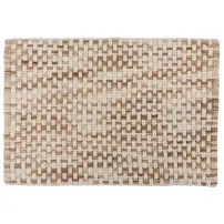 Tappeto da Bagno Intrecciato 5FIVE 50x75 cm Taupe