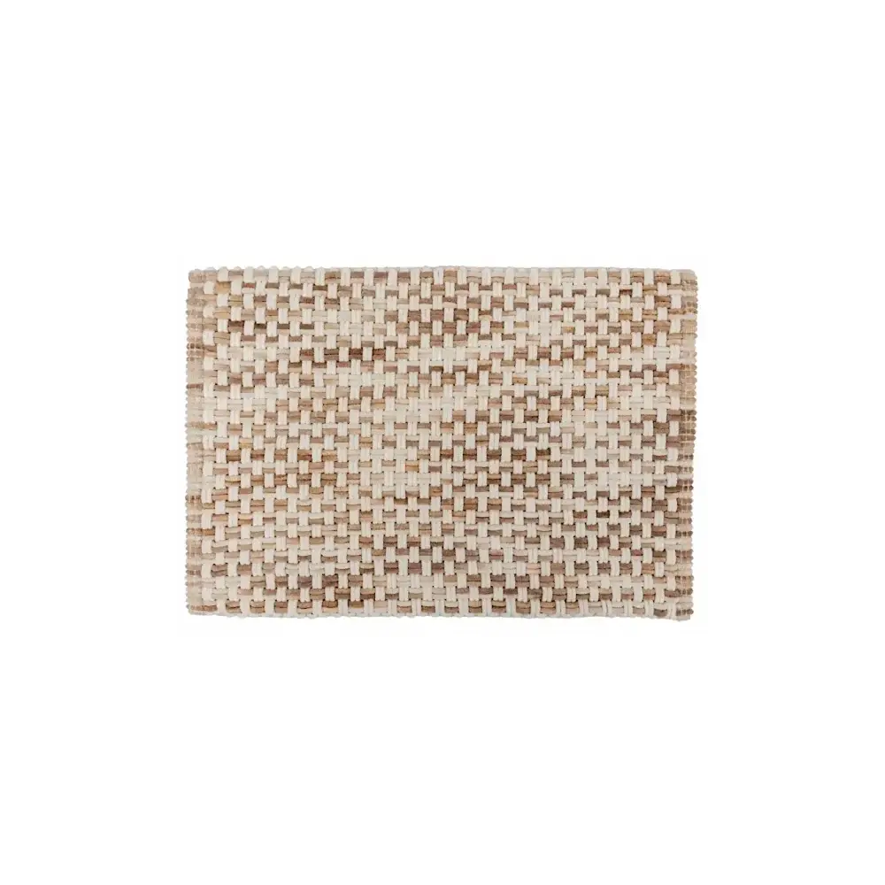Tappeto da Bagno Intrecciato 5FIVE 50x75 cm Taupe