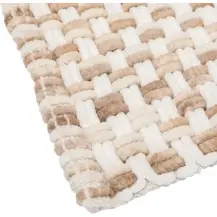 Tappeto da Bagno Intrecciato 5FIVE 50x75 cm Taupe