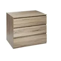 5five Cassettiera Dolo 3 cassetti effetto legno naturale