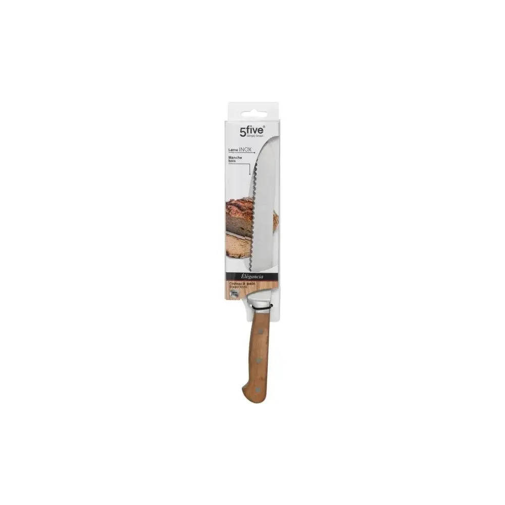 5FIVE Elegancia Coltello da Pane inox 20,5 cm