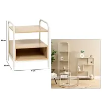 5five Curva Chevet comodino MDF beige 40x30x50 cm