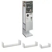 5five Fixy Set 3 Mensole Bianche in MDF 22x10x7 cm