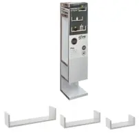 5five Fixy Set 3 Mensole Bianche in MDF 22x10x7 cm