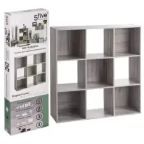 5five Mix N Modul Scaffale 9 Ripiani Effetto Rovere Grigio