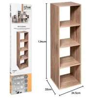 5five Mix n Modul Scaffale 4 Scomparti Effetto Rovere