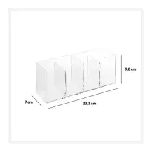5five Organizer Selena 4 scomparti trasparente 7 x 7 x 9,8 cm