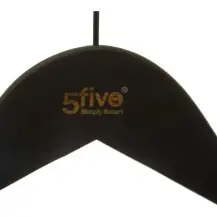 5FIVE Set 3 Appendini in Legno Nero Rubber
