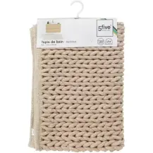 5Five Colorama Tappeto Beige Naturale 50x75 cm in lino