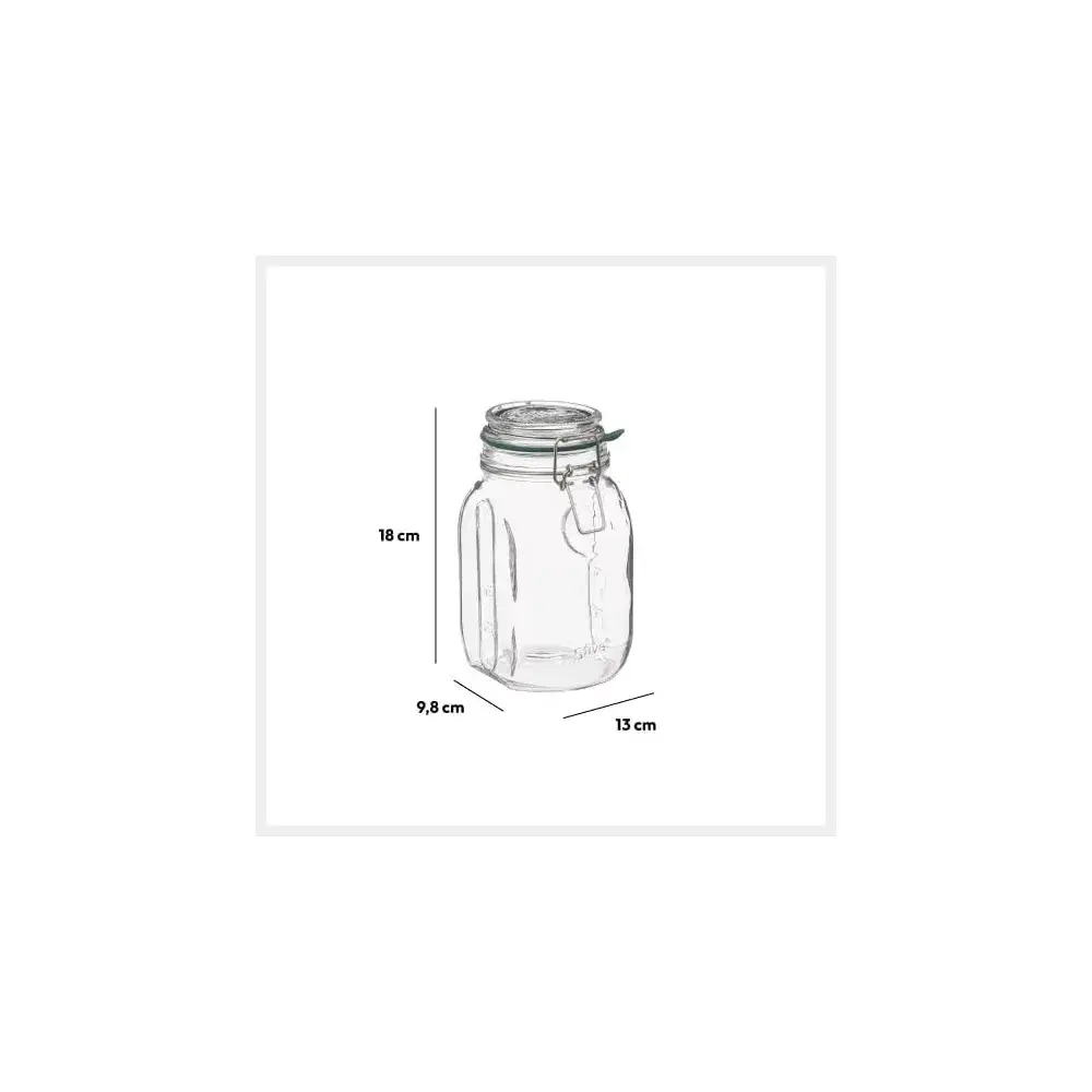 5five Vaso di Vetro Jarro Trasparente 1 L