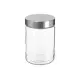 5five Vaso in vetro con coperchio inox 1,2 L
