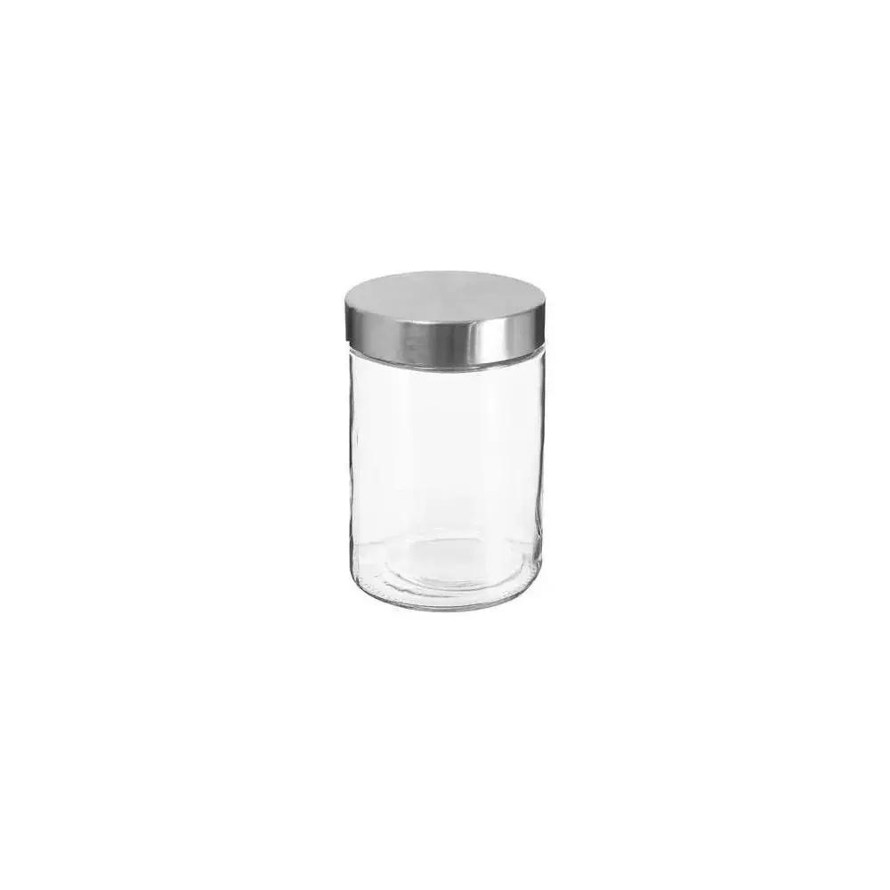 5five Vaso in vetro con coperchio inox 1,2 L