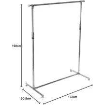 5five Appendiabiti Achille in acciaio inox 172x50x190 cm