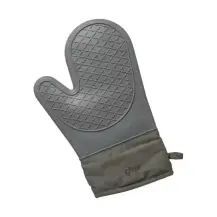 5five Guanto da Cucina Silicone e Cotone Grigio