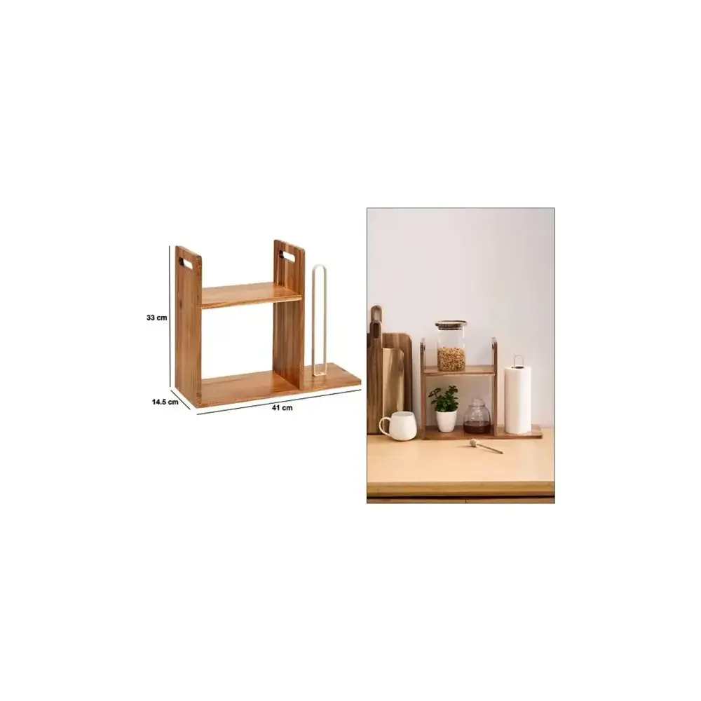 5five Scaffale con Porta in Legno di Acacia