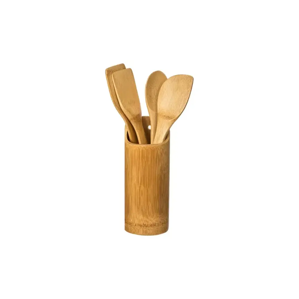 5five Set di 4 Spatole in Bambù per Cucina