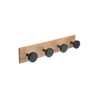 5FIVE Appendiabiti 4 Teste in Pino Nero