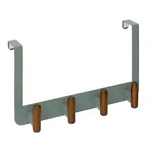 5FIVE Cassie Appendiabiti da Porta Verde 4 Ganci