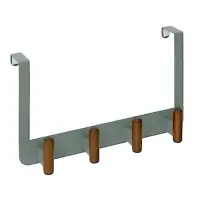 5FIVE Cassie Appendiabiti da Porta Verde 4 Ganci