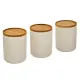 5FIVE Barattolo in ceramica bianca 11 cm assortito