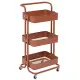 5five Carrello Cucina Color Edition Marrone Metallo 45x36x86 cm
