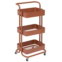 5five Carrello Cucina Color Edition Marrone Metallo 45x36x86 cm