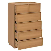 5five Framy Cassettiera 4+2 cassetti effetto legno 80x48x127