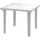 Tavolo Quadrato Resina Bica 80x80 cm