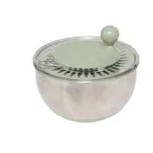 5FIVE Centrifuga per Insalata con Ciotola in Acciaio Inox da 4 Litri