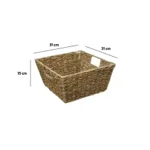 5FIVE Cesta Portaoggetti in Vimini 31x15 cm Naturale