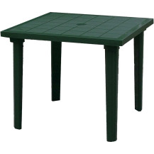 Tavolo Quadrato Resina Verde
