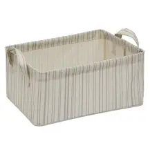 Cesta Portaoggetti Silnea 5FIVE Beige 35x25x16 cm in Poliestere