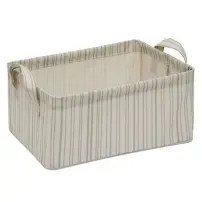 Cesta Portaoggetti Silnea 5FIVE Beige 35x25x16 cm in Poliestere