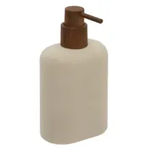 5Five Argileo Dispenser Sapone Beige in Poliresina 9x6x17 cm