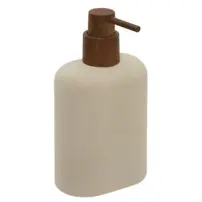 5Five Argileo Dispenser Sapone Beige in Poliresina 9x6x17 cm