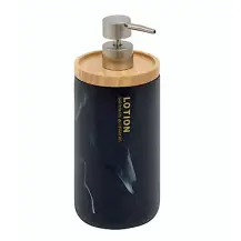 5Five Dispenser Sapone Lea Nero 840 ml in Resina