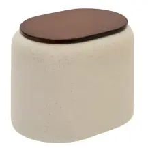 5Five Simply Smart Argileo Porta Cottonfioc Beige Poliresina