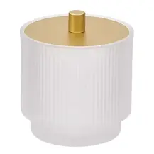 5Five Simply Smart Porta cottonfioc Solis 214703B in vetro trasparente